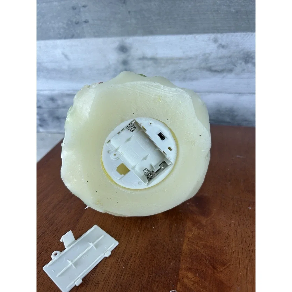 Wax Lighted Angel With Flowers 11
